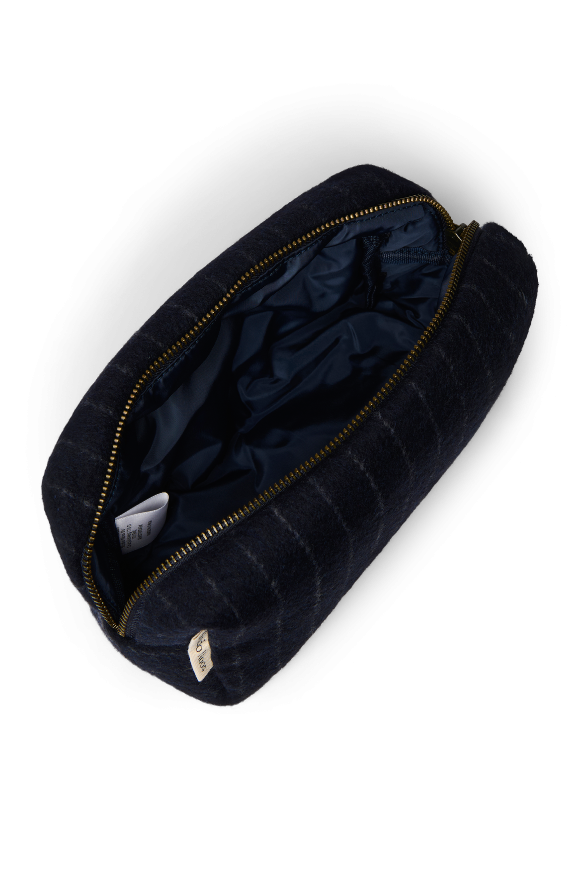 Studio Noos Flannel Chalkstripe Pouch Dark Blue Organizer