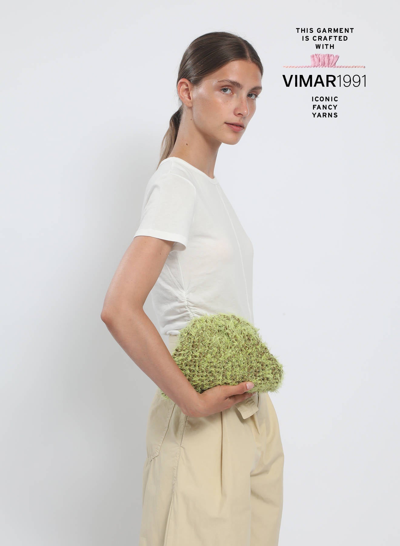 Maria la Rosa Silva WBS26.36 Clutch limette Strick