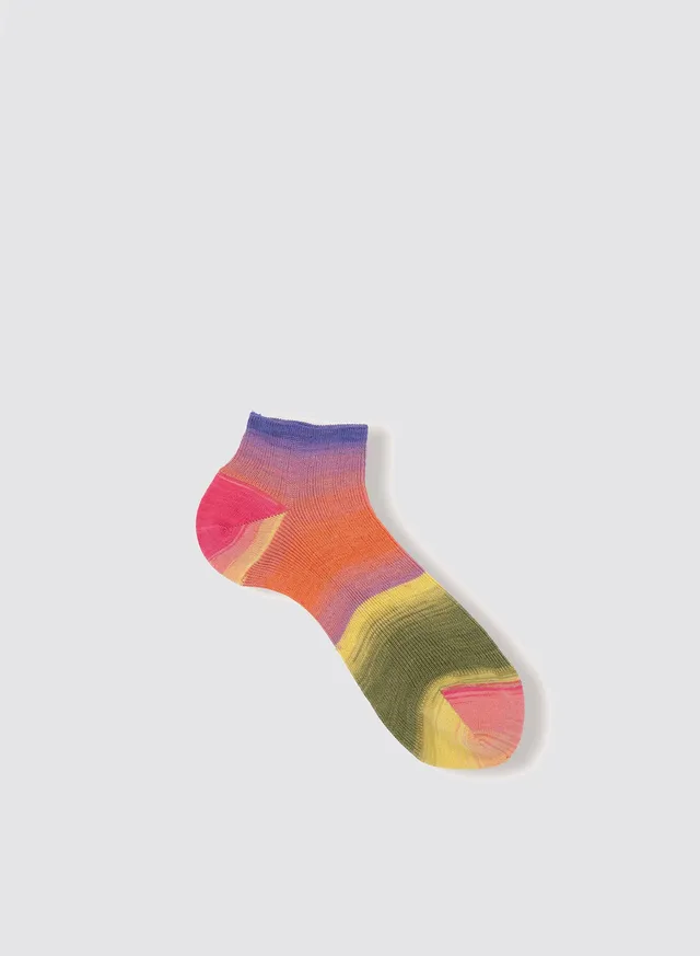 Maria la Rosa Sneakersocken Orange Baumwolle