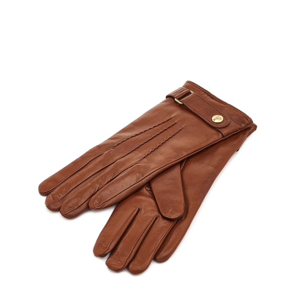 Il Bisonte Gloves Lederhandschuhe Damen Braun