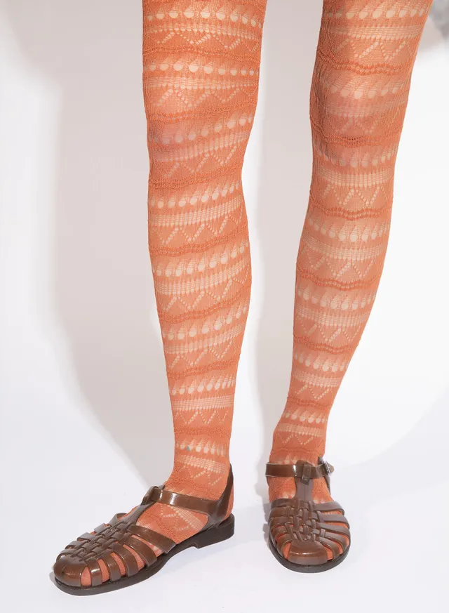 Maria la Rosa Social Tights Rust Strumpfhose