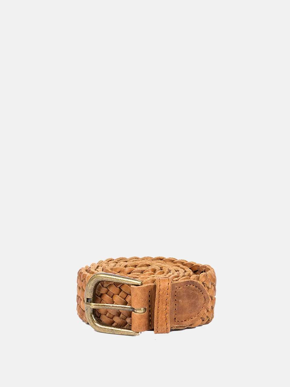 RE:DESIGNED Harper 5291 Gürtel Burned Tan Flecht