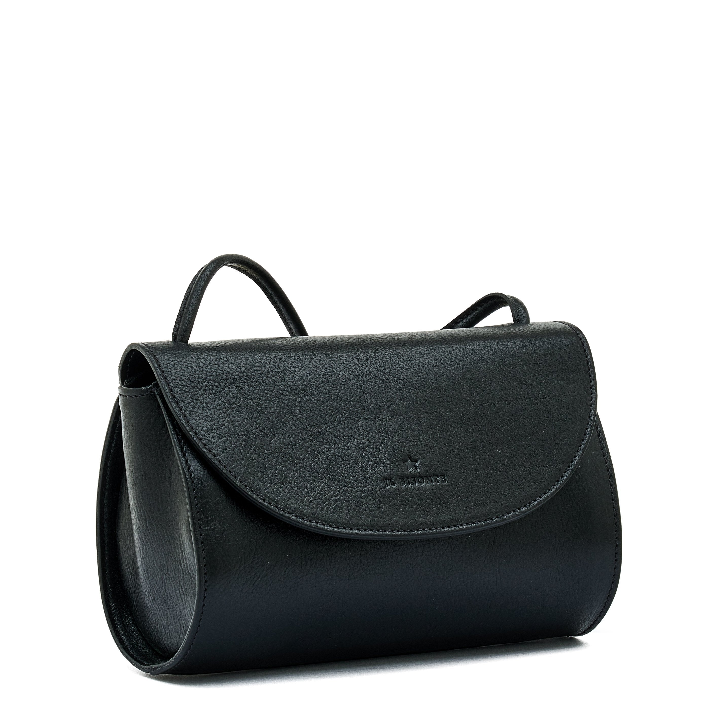Il Bisonte 1978 Umhängetasche Leder Schwarz Crossbody