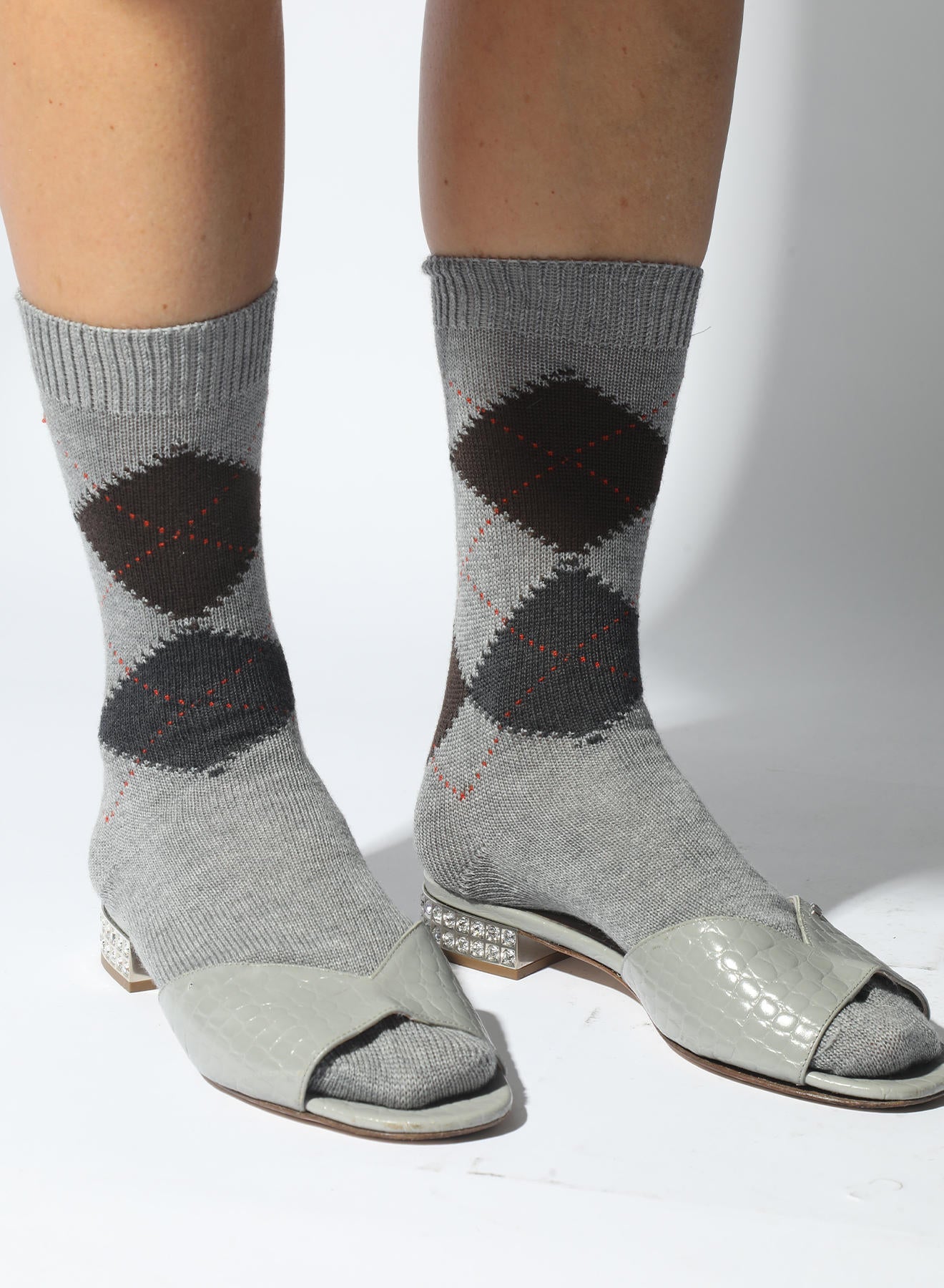 Maria la Rosa Hong Socken Blau Merinowolle