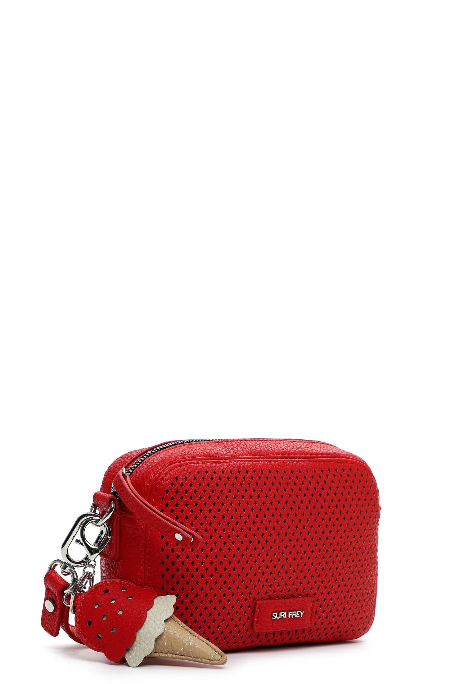 SURI FREY Cilly Crossbody Umhängetasche Rot perforiert