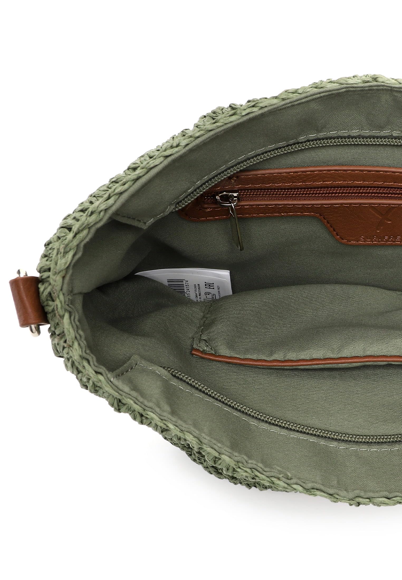 SURI FREY Marley Crossover Bag Umhängetasche Khaki Bast