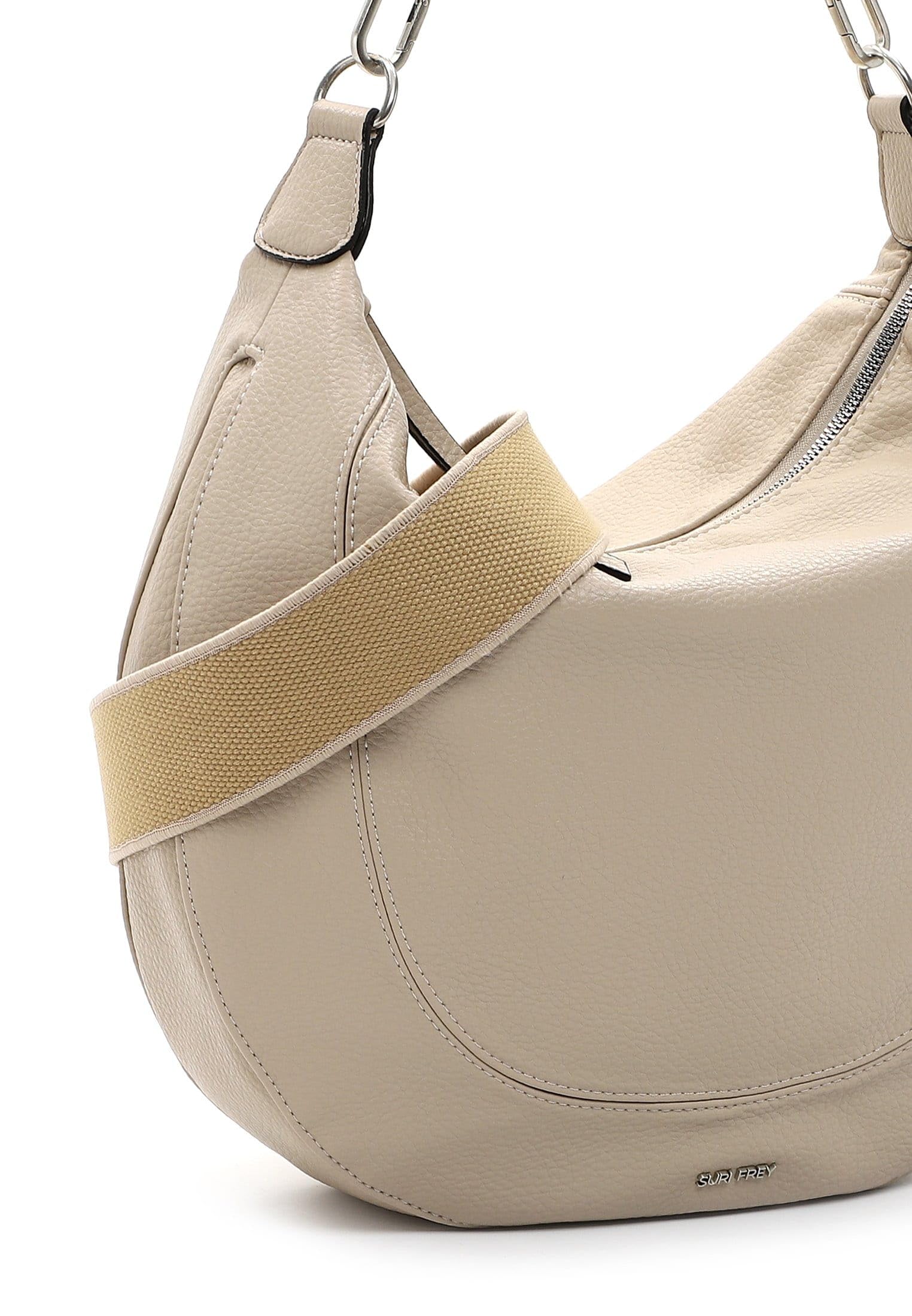 SURI FREY Kimberly Schultertasche Beige groß