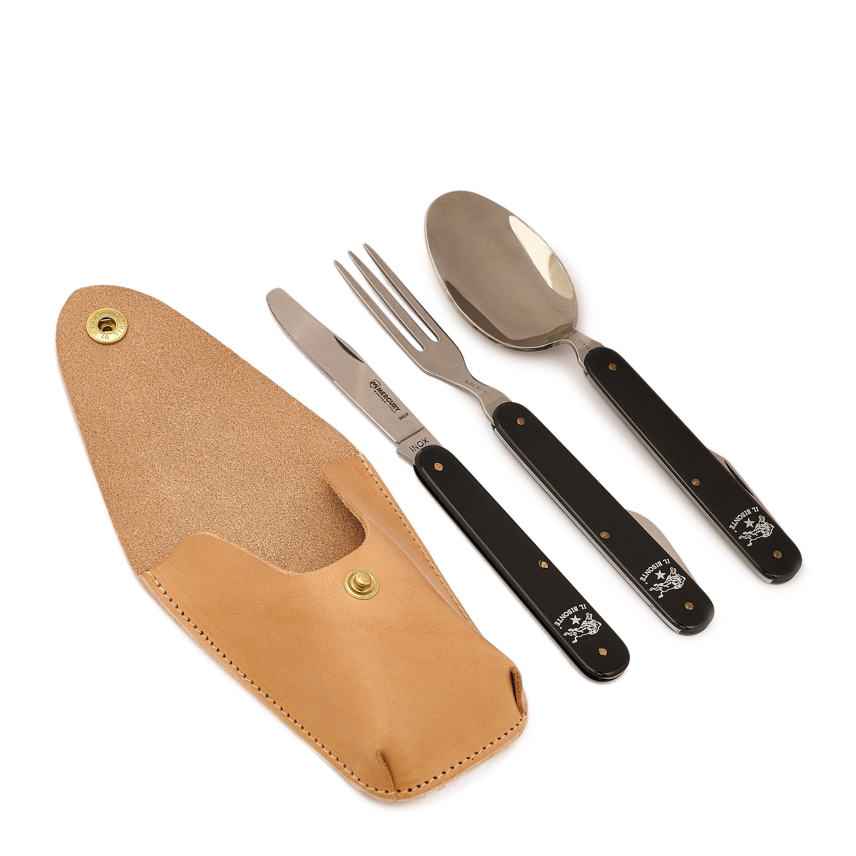 Il Bisonte Home Bestecketui Vollleder Natur