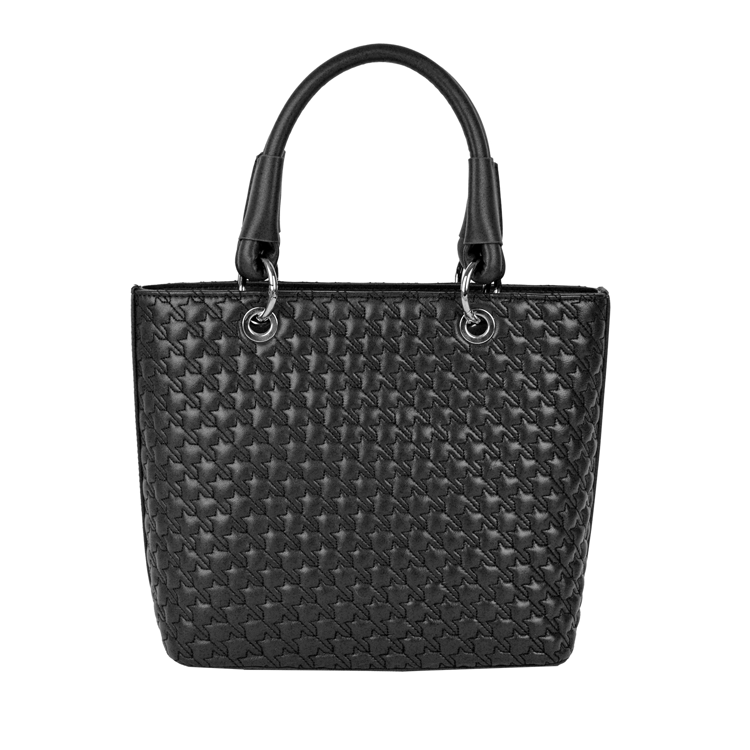 Lamarthe Mademoiselle Handtasche Schwarz Steppleder