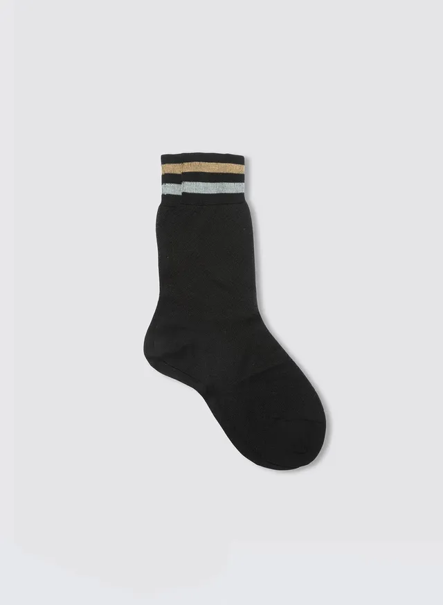 Maria la Rosa WD109RG1772 Socken Schwarz Baumwolle