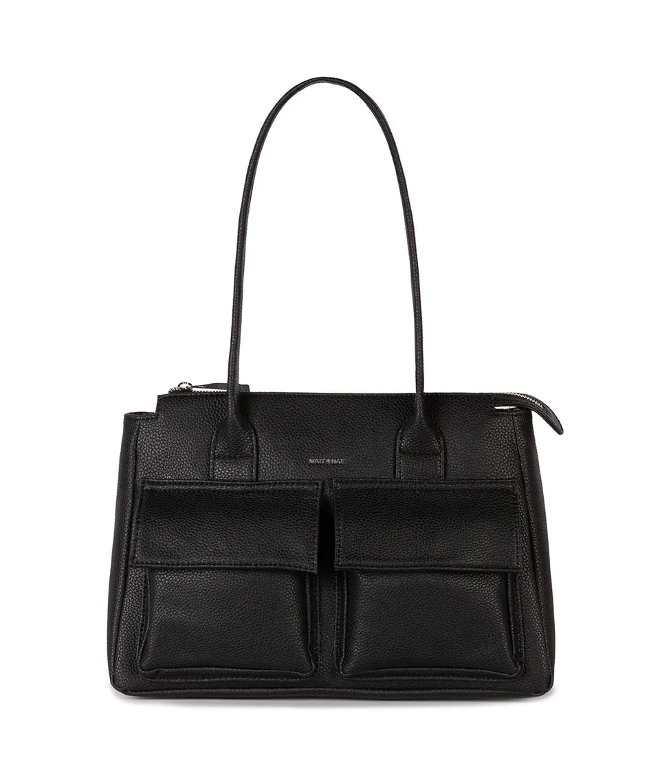 Matt & Nat Grain Jordi Tote Satchel Schwarz