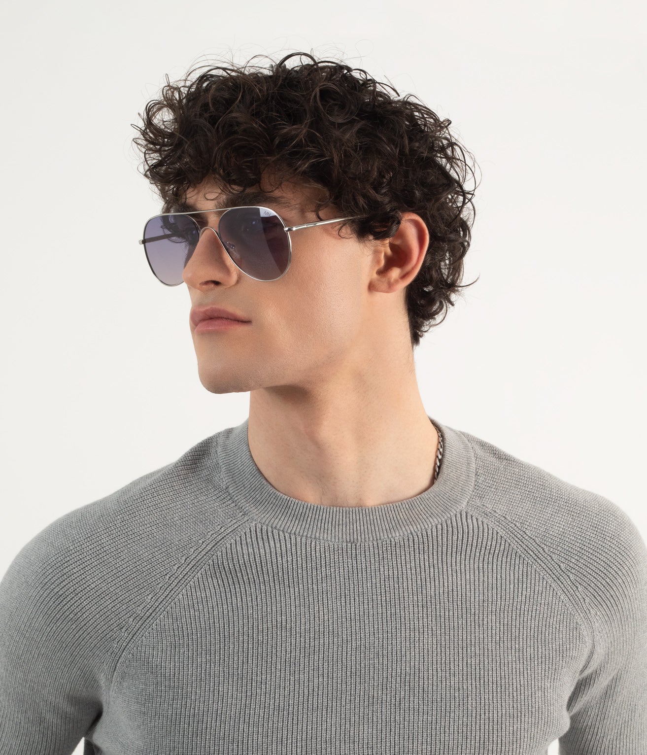 Matt & Nat Kai Aviator Sonnenbrille Schwarz polarisiert