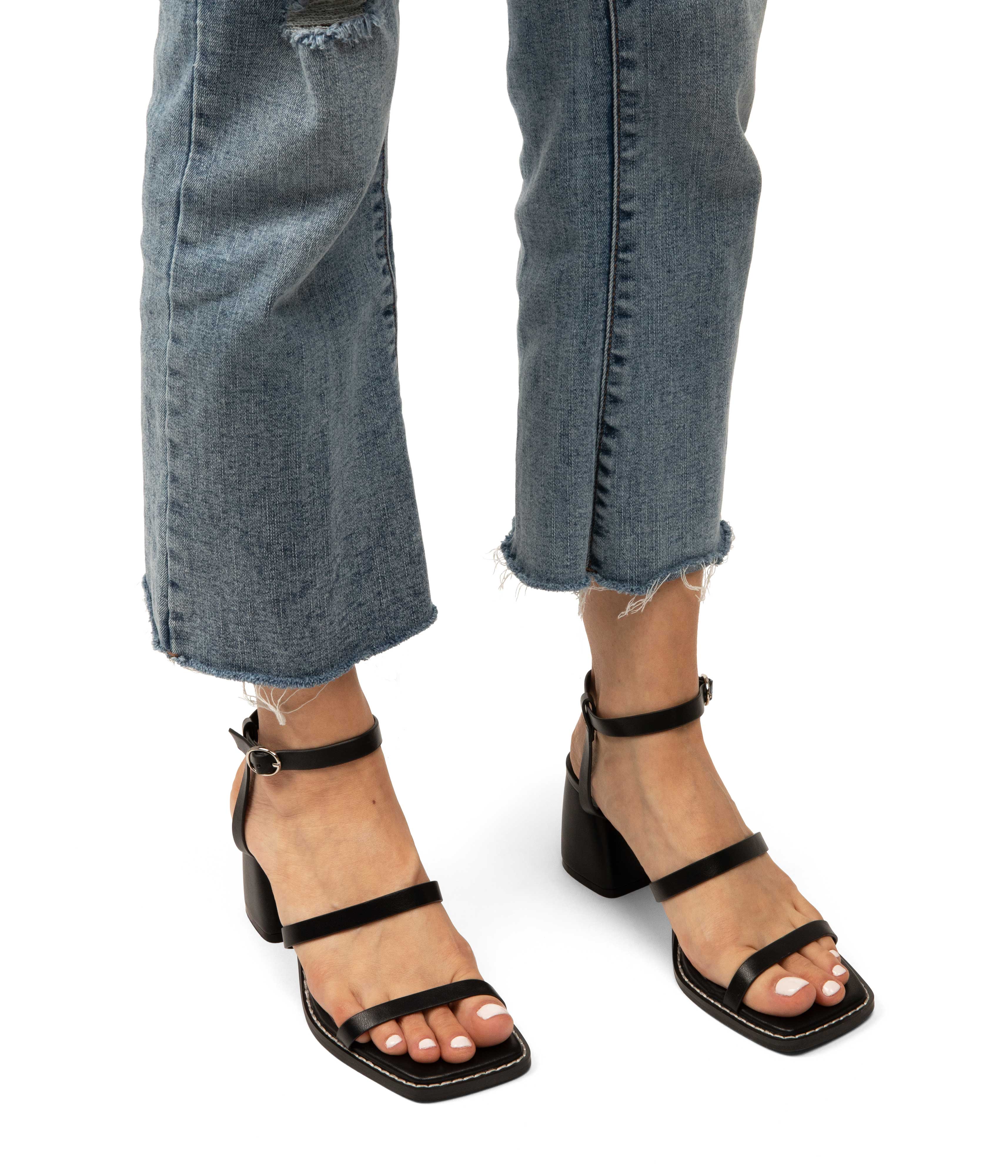 Matt & Nat Sokk Sandalen Schwarz mit Absatz