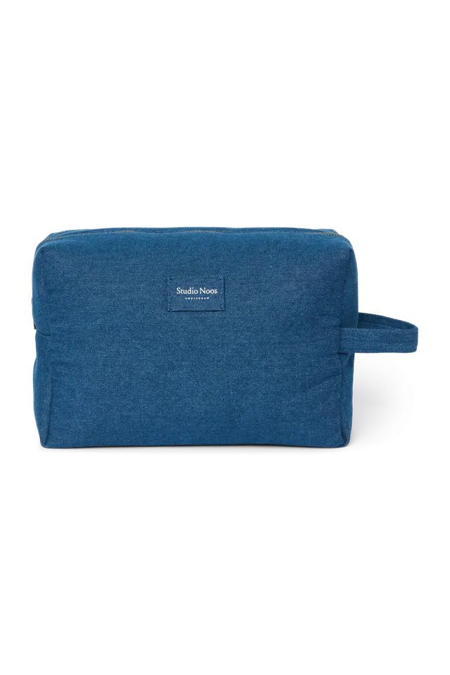 Studio Noos Denim Kulturbeutel Dark Blue Toiletry Bag