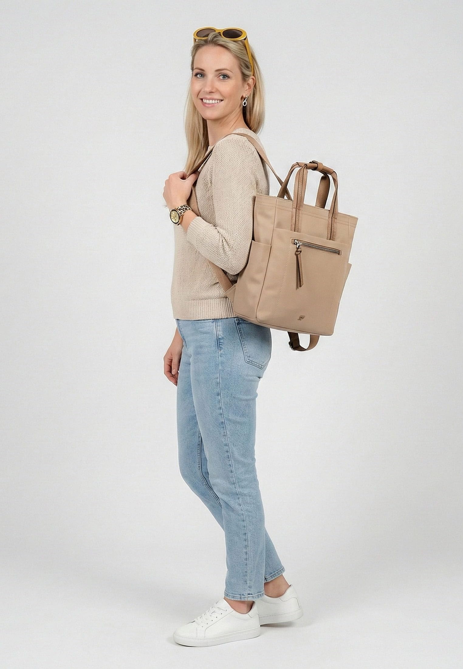 SURI FREY SFY Destiney 17116 Rucksack taupe zweifarbig