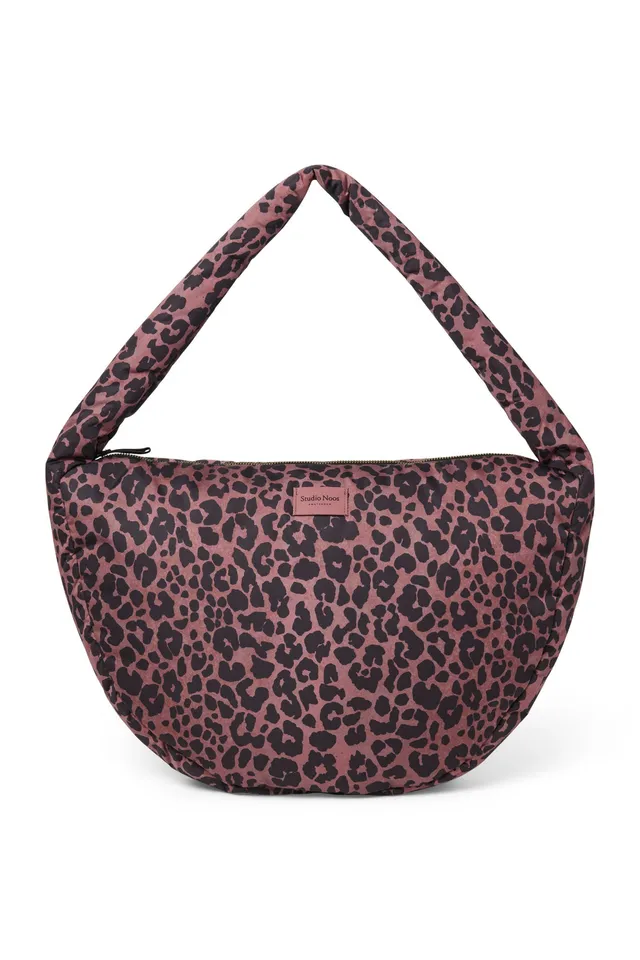 Studio Noos Puffy Umhängetasche Red Leopard Laptop