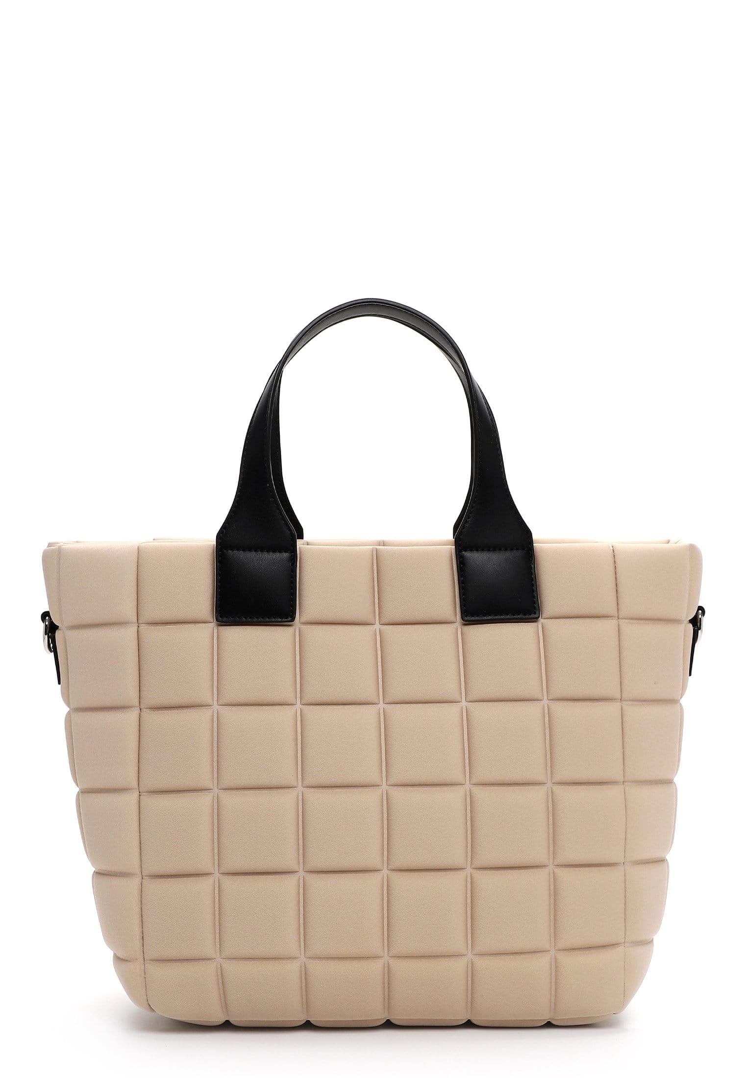 SURI FREY Jancy Cityshopper M Shopper Beige Stepp-Karo