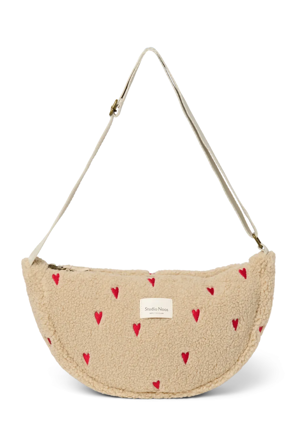 Studio Noos Teddy Fanny Pack Bauchtasche Ecru Hearts