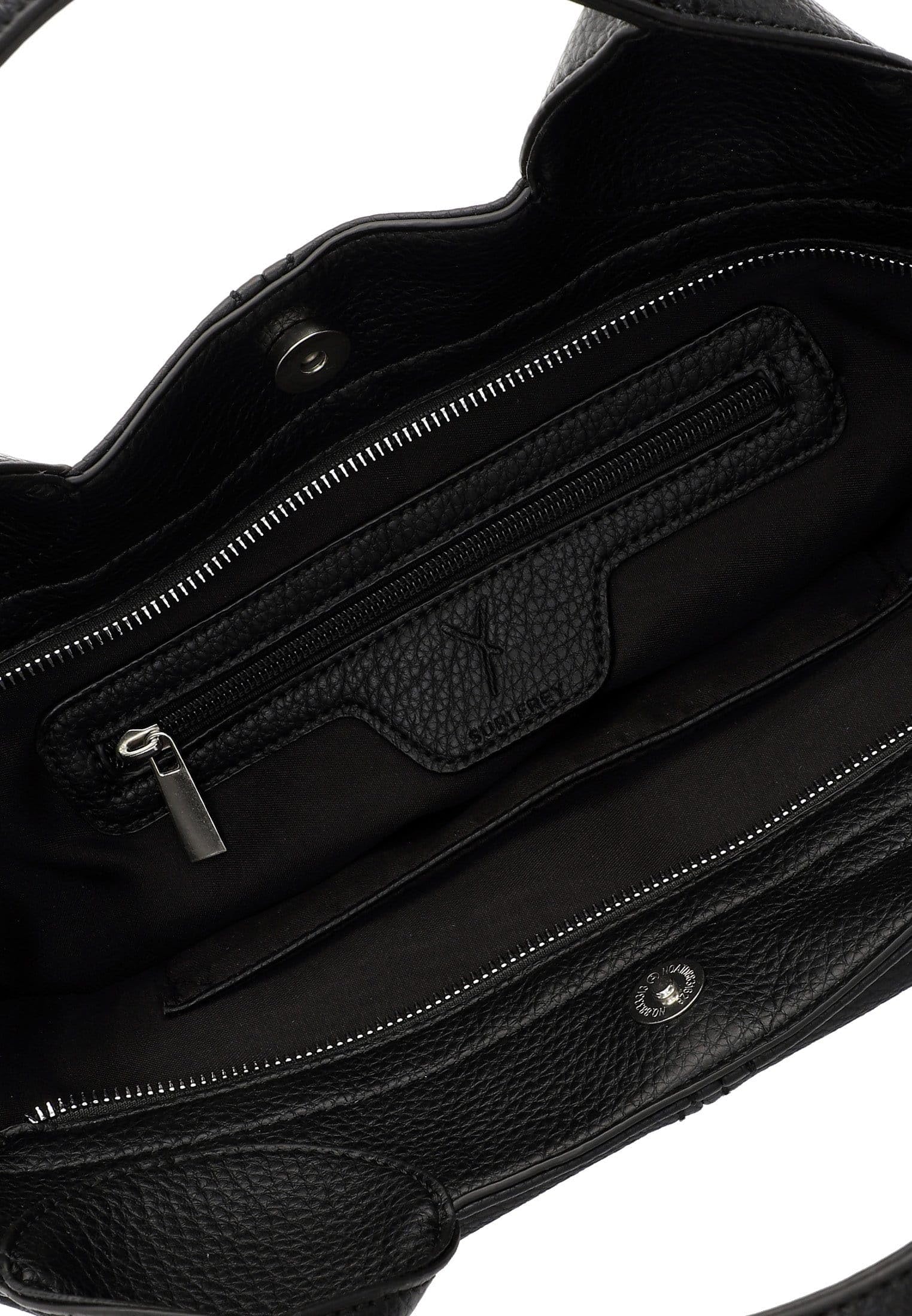 SURI FREY Nessy Cityshopper M Schultertasche schwarz Riemen