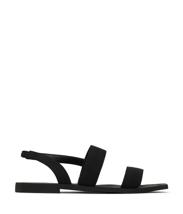 Matt & Nat Tilie Sandalen Schwarz veganes Wildleder
