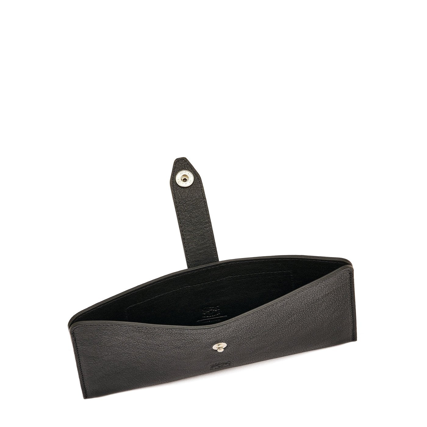 Il Bisonte 1990 Handytasche schwarz Vollleder