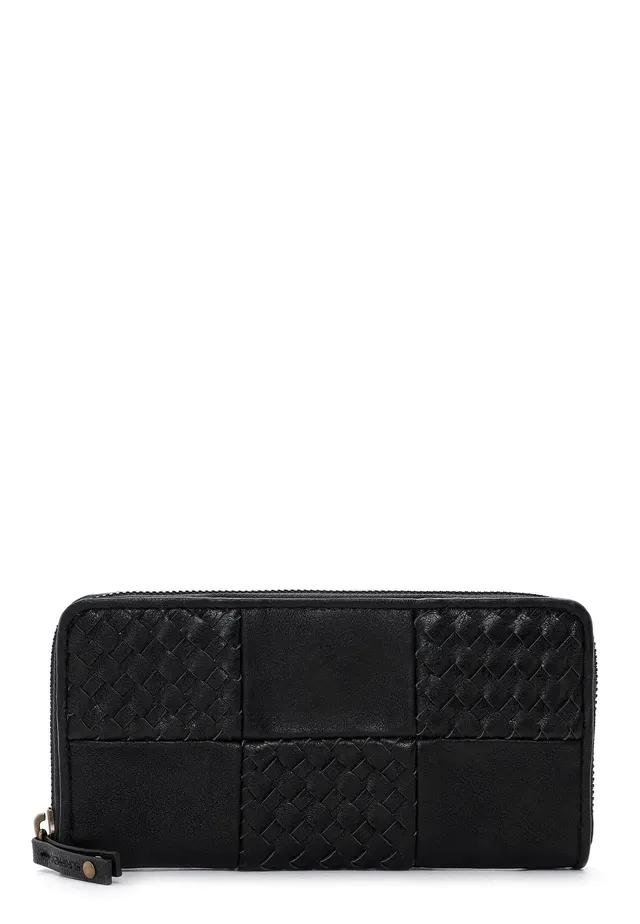 SURI FREY Bly Zip Around Geldbörse Schwarz Patchwork