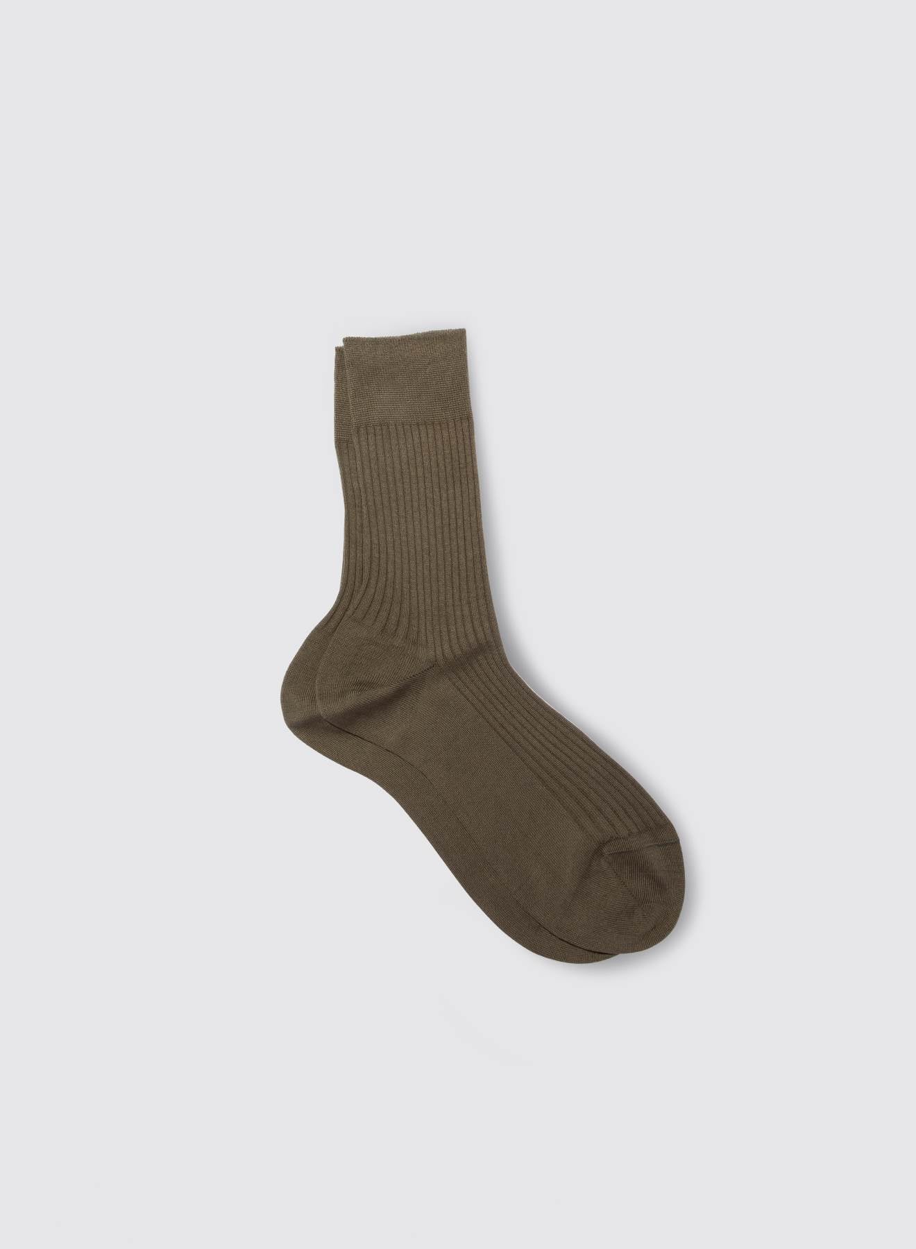 Maria la Rosa Bio Socken Licorice Bio-Baumwolle gerippt