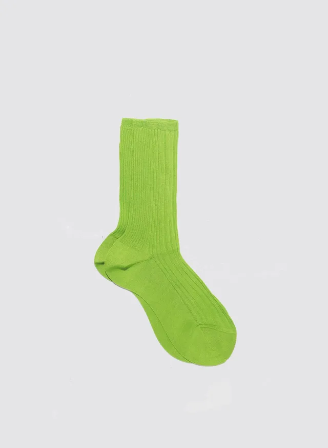 Maria la Rosa WD009 Baumwollsocken Mint Ripp
