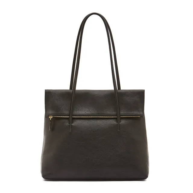 Il Bisonte Anna Shopper schwarz Rindsleder
