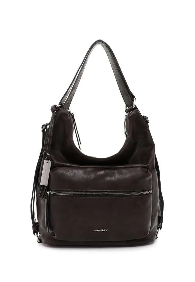 SURI FREY Carly Shoulderbag Rucksack Brown 2in1
