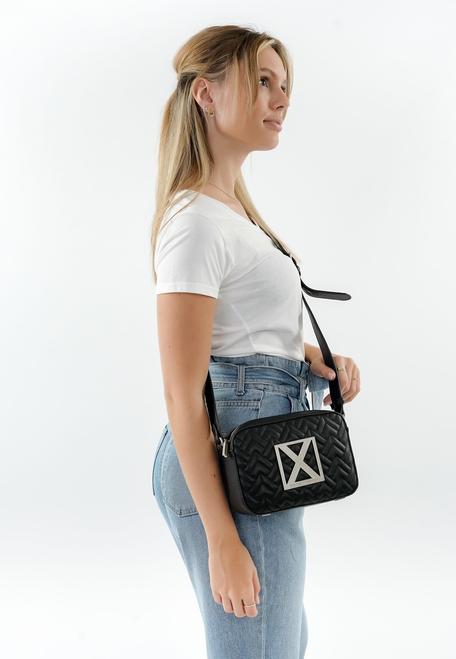 SURI FREY SFY X Alexander 17060 Umhängetasche Schwarz Ornament
