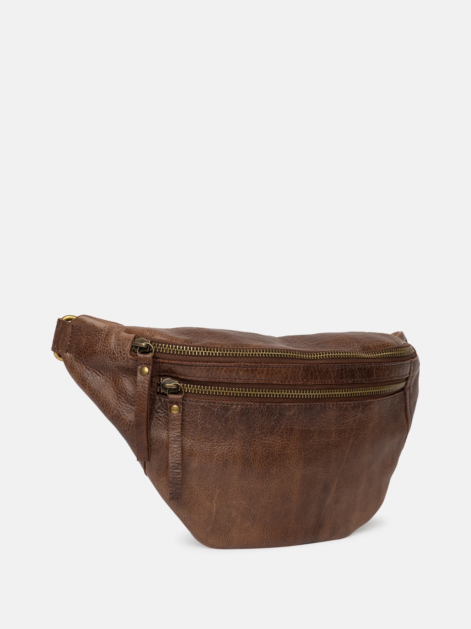 RE:DESIGNED Faust Urban Bauchtasche Woodsmoke Vollleder