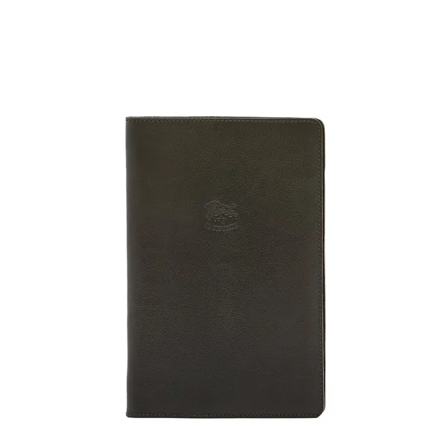 Il Bisonte Taccuino Notizbuch Schwarz Vollleder