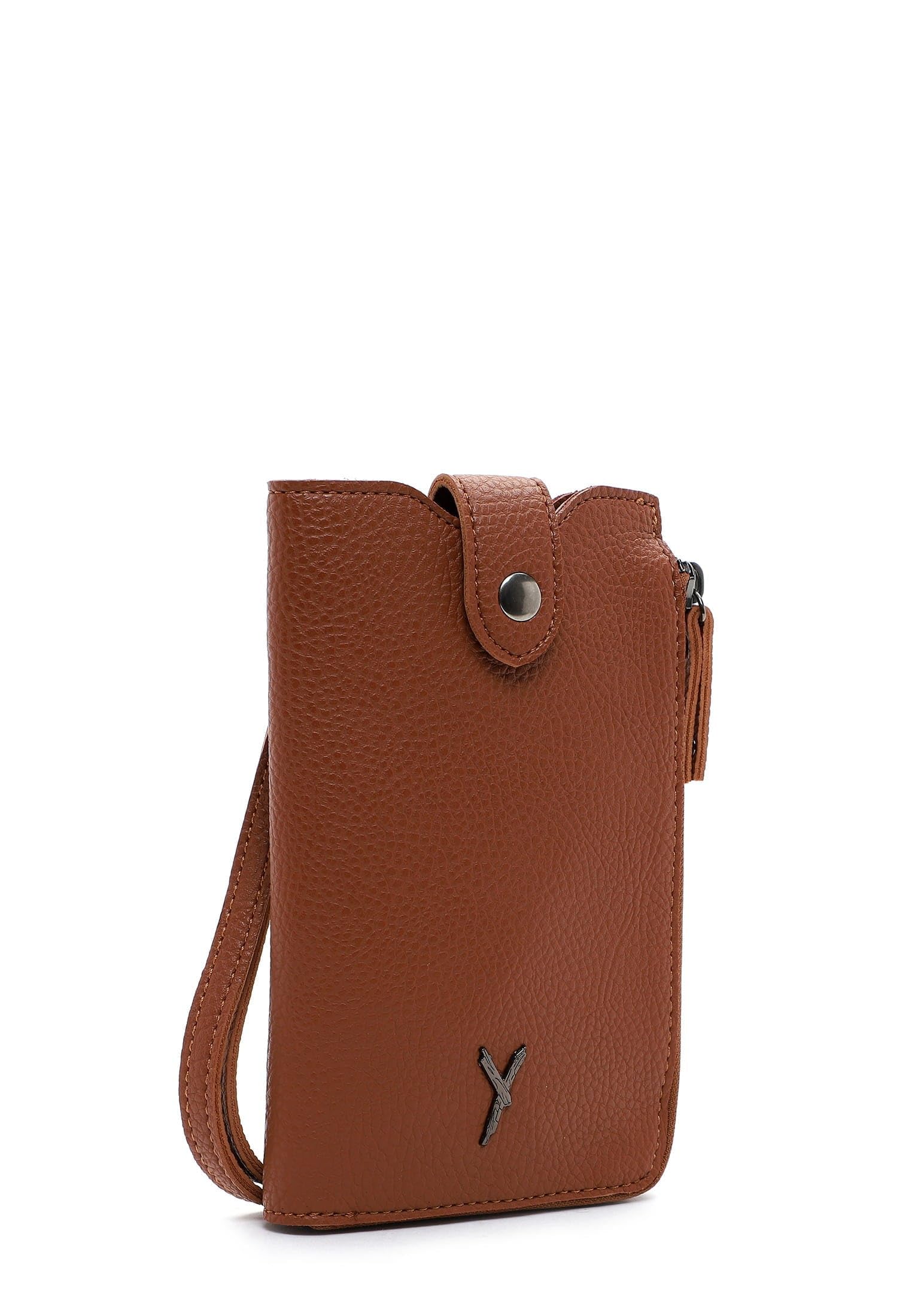 SURI FREY Gitty Smartphonebag Handytasche Darkcognac Polyester