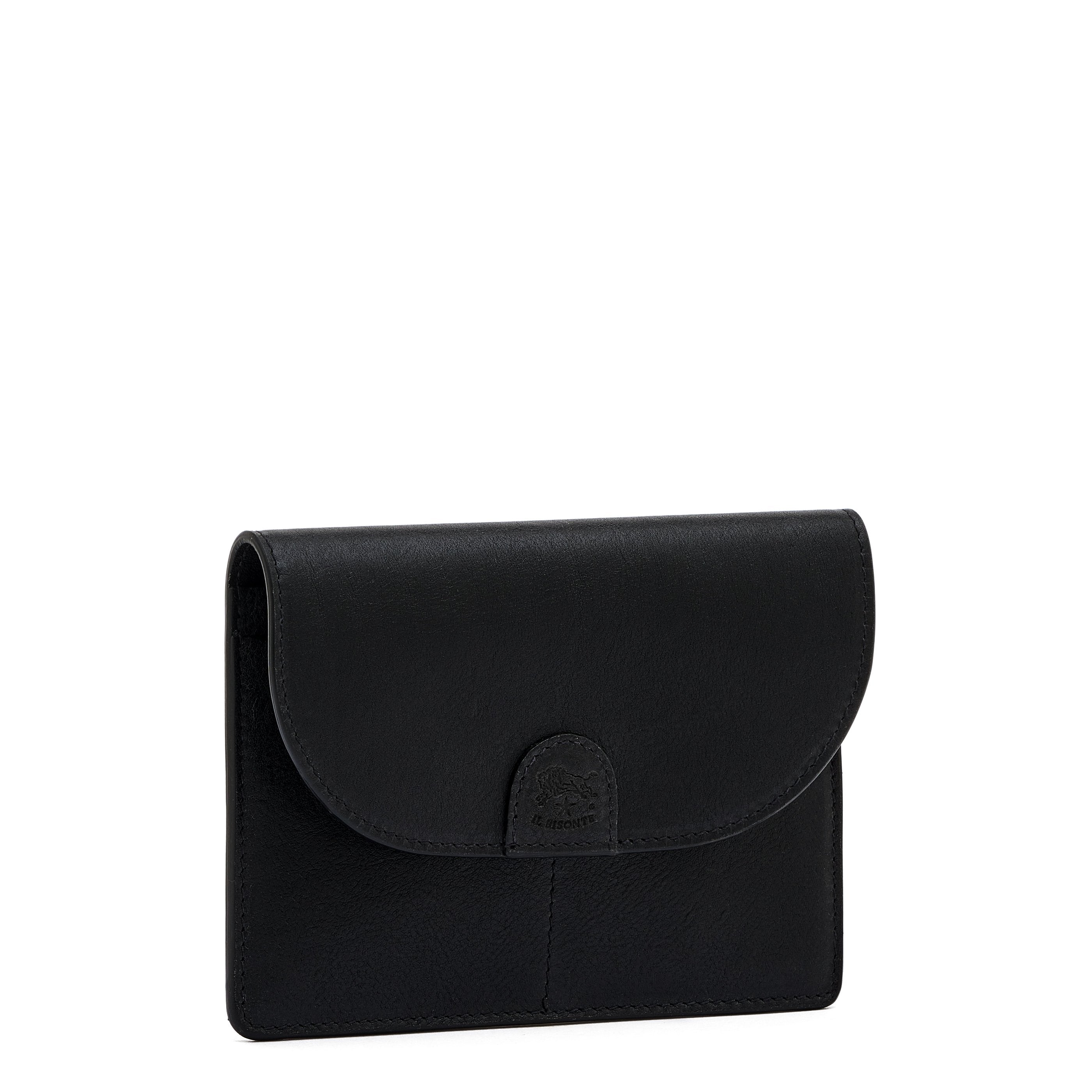 Il Bisonte Linea 1990 Herren-Clutch Schwarz Vollleder