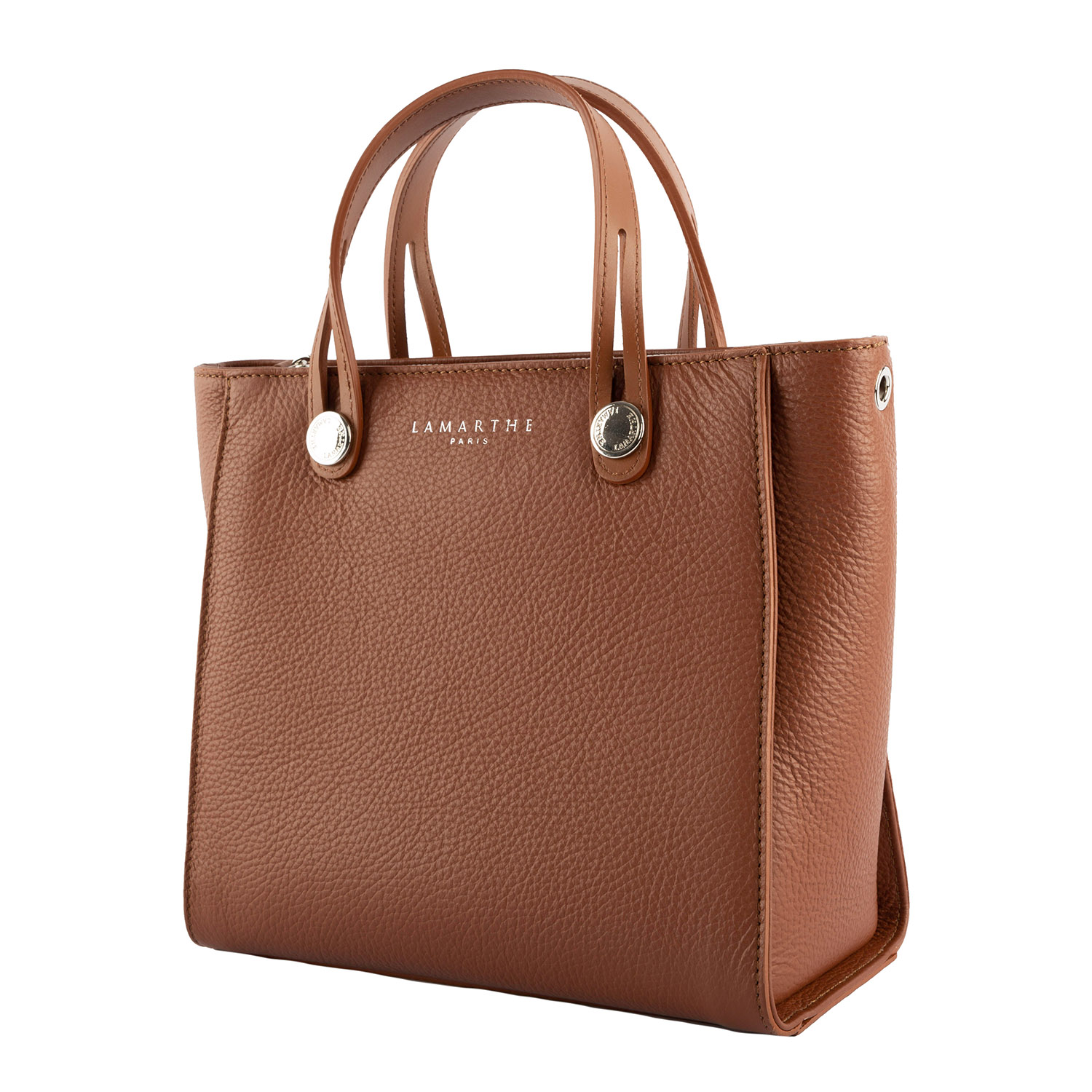 Lamarthe Fidèle Handtasche Cognacbraun Vollleder