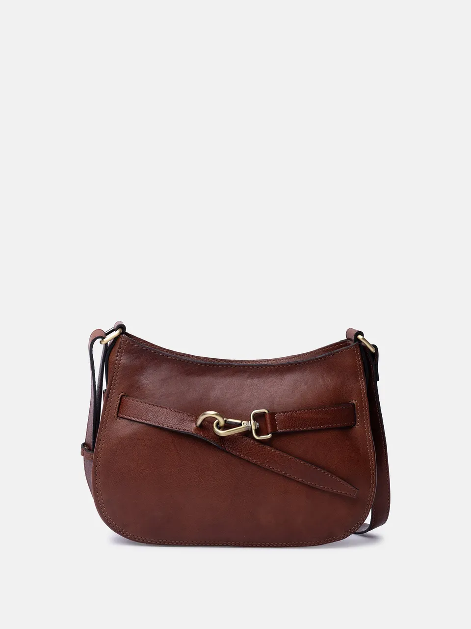 RE:DESIGNED Sif Small Umhängetasche Cognac Vollleder