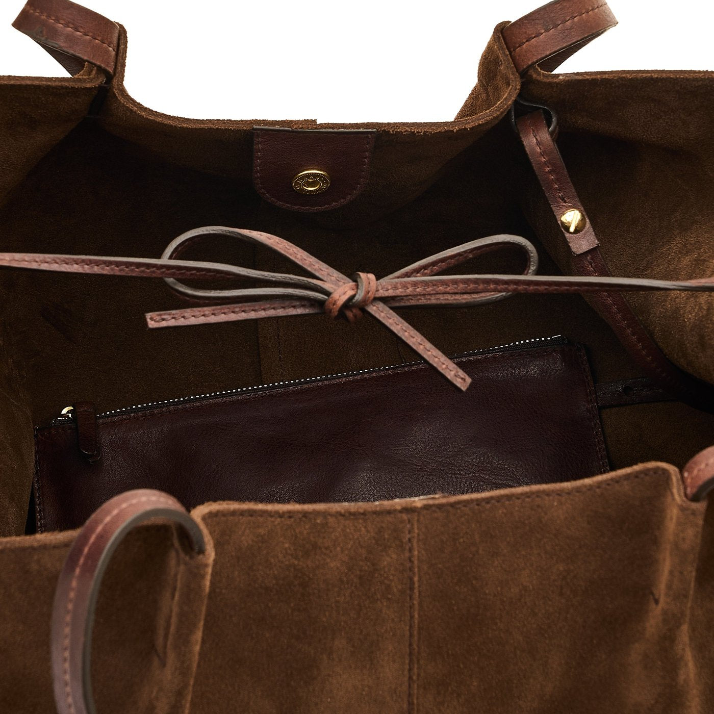 Il Bisonte Nina Shopping Tasche Testa di Moro Suede