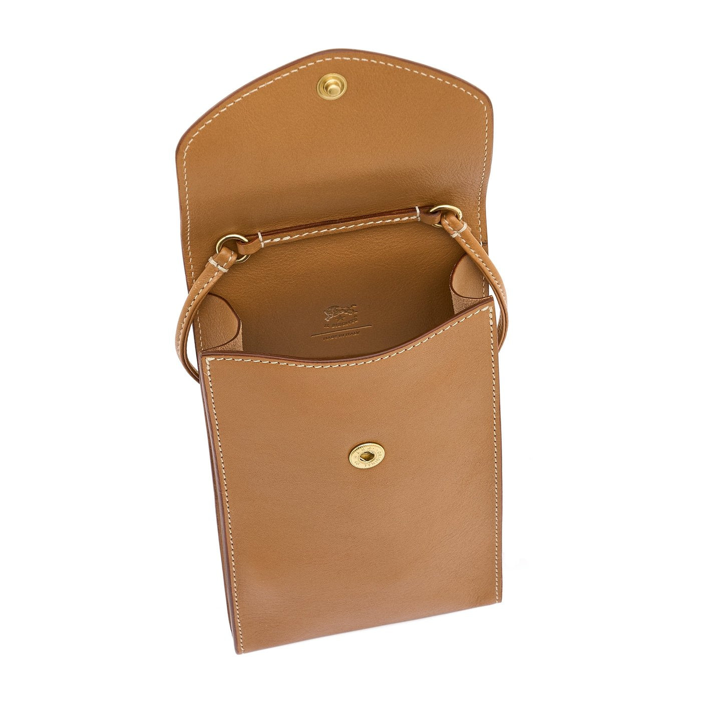 Il Bisonte Bigallo Handytasche Gianduia Vollleder