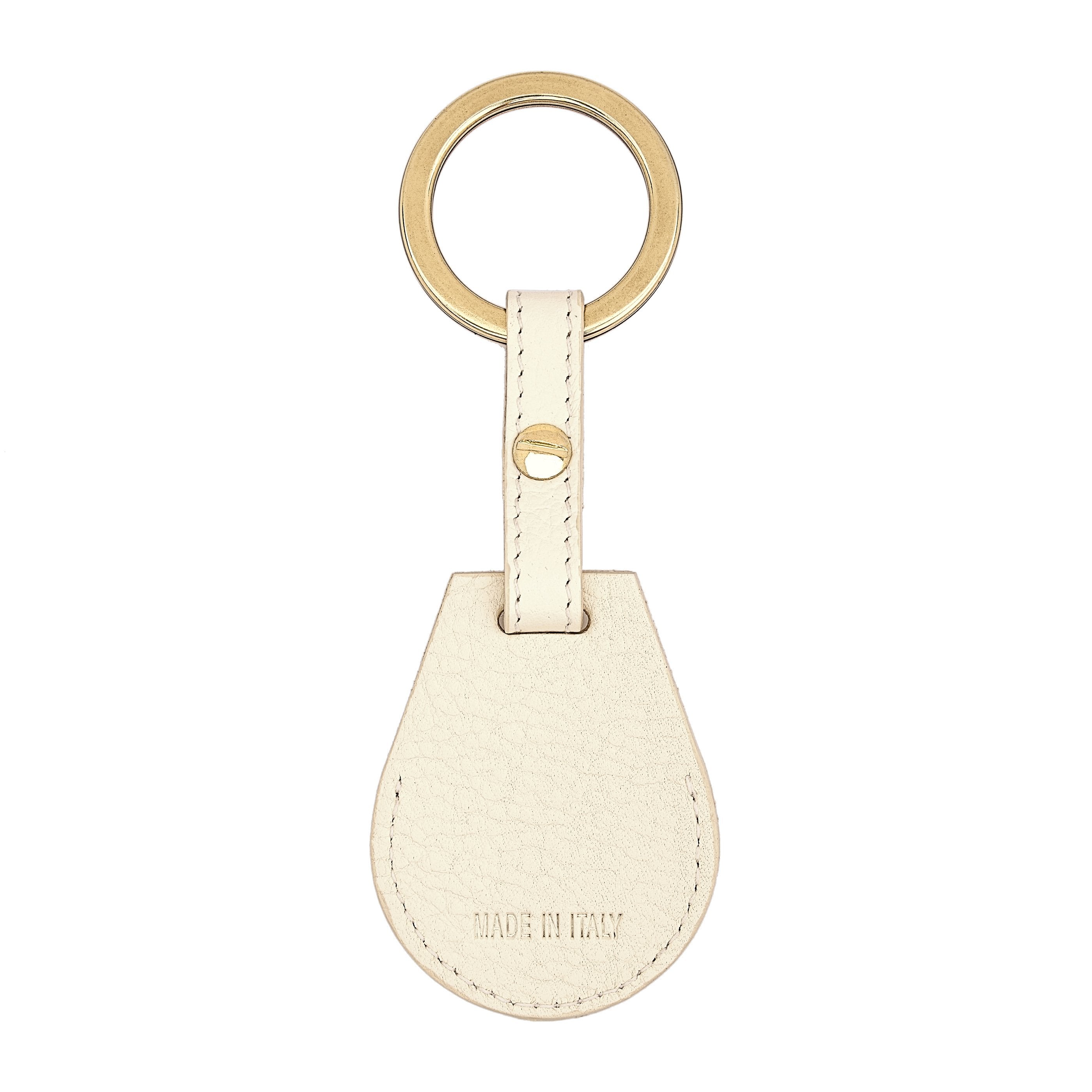 Il Bisonte Nina AirTag Schlüsselanhänger Vollleder latte