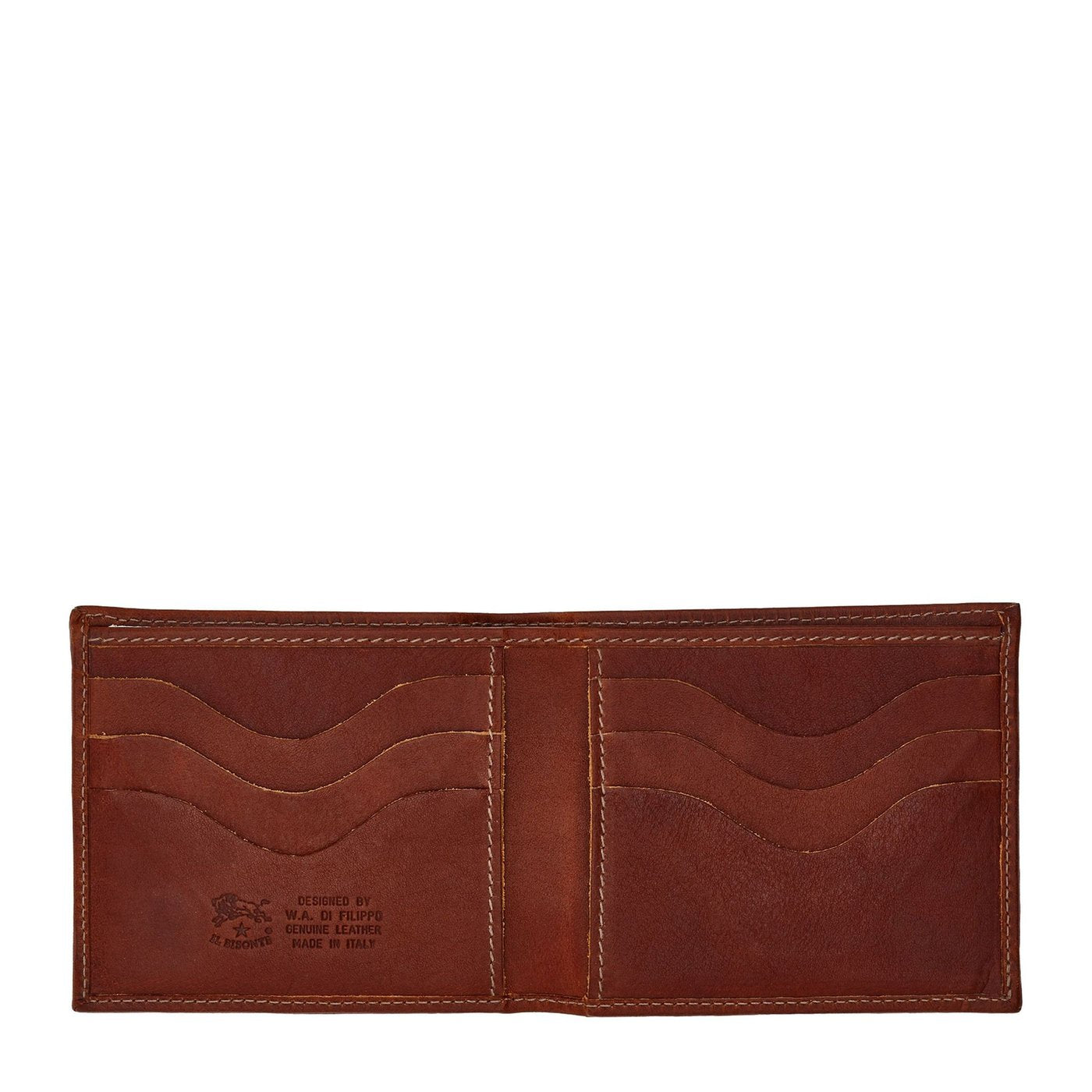 Il Bisonte Feniglia Geldbörse Seppia Bifold Leder