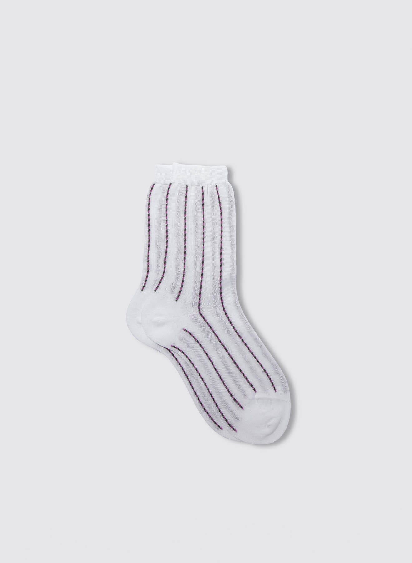 Maria la Rosa WD034RI1864 Socken Natural Baumwolle Ringel