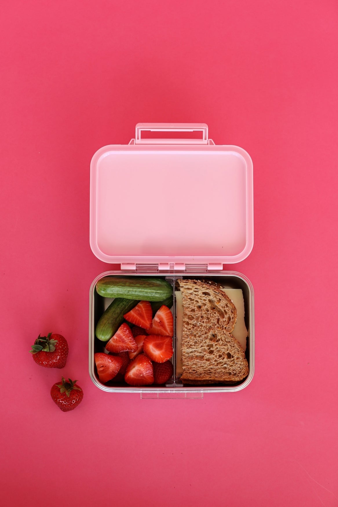 Studio Noos Lunch Essentials Brotdose Edelstahl Rosa 940 ml
