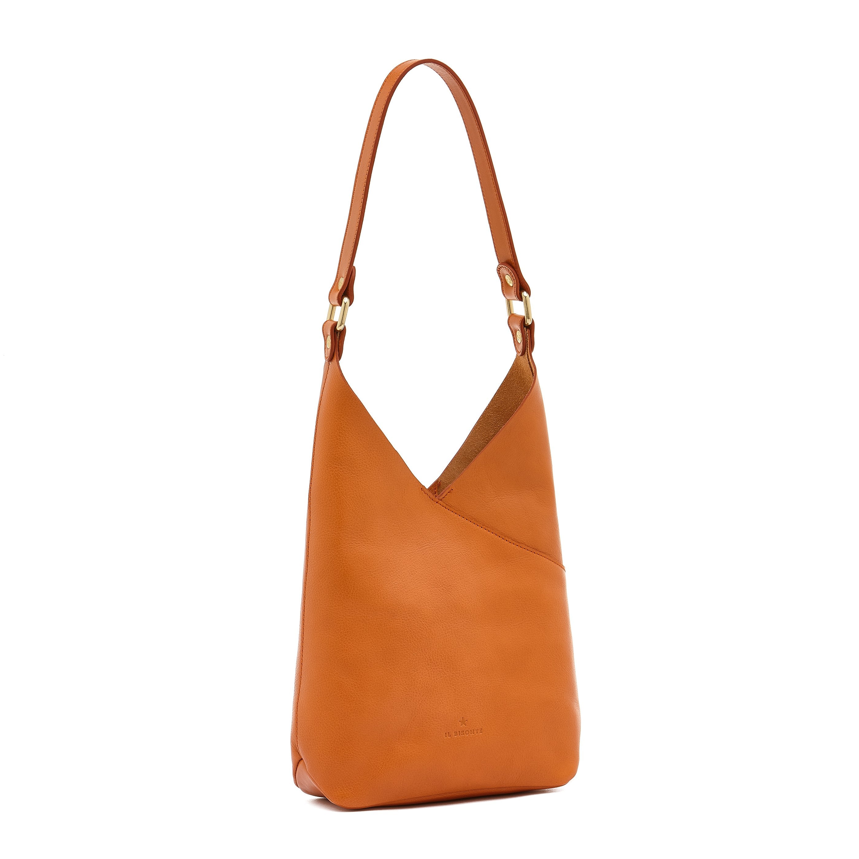 Il Bisonte Malibu Schultertasche Karamell Vollleder