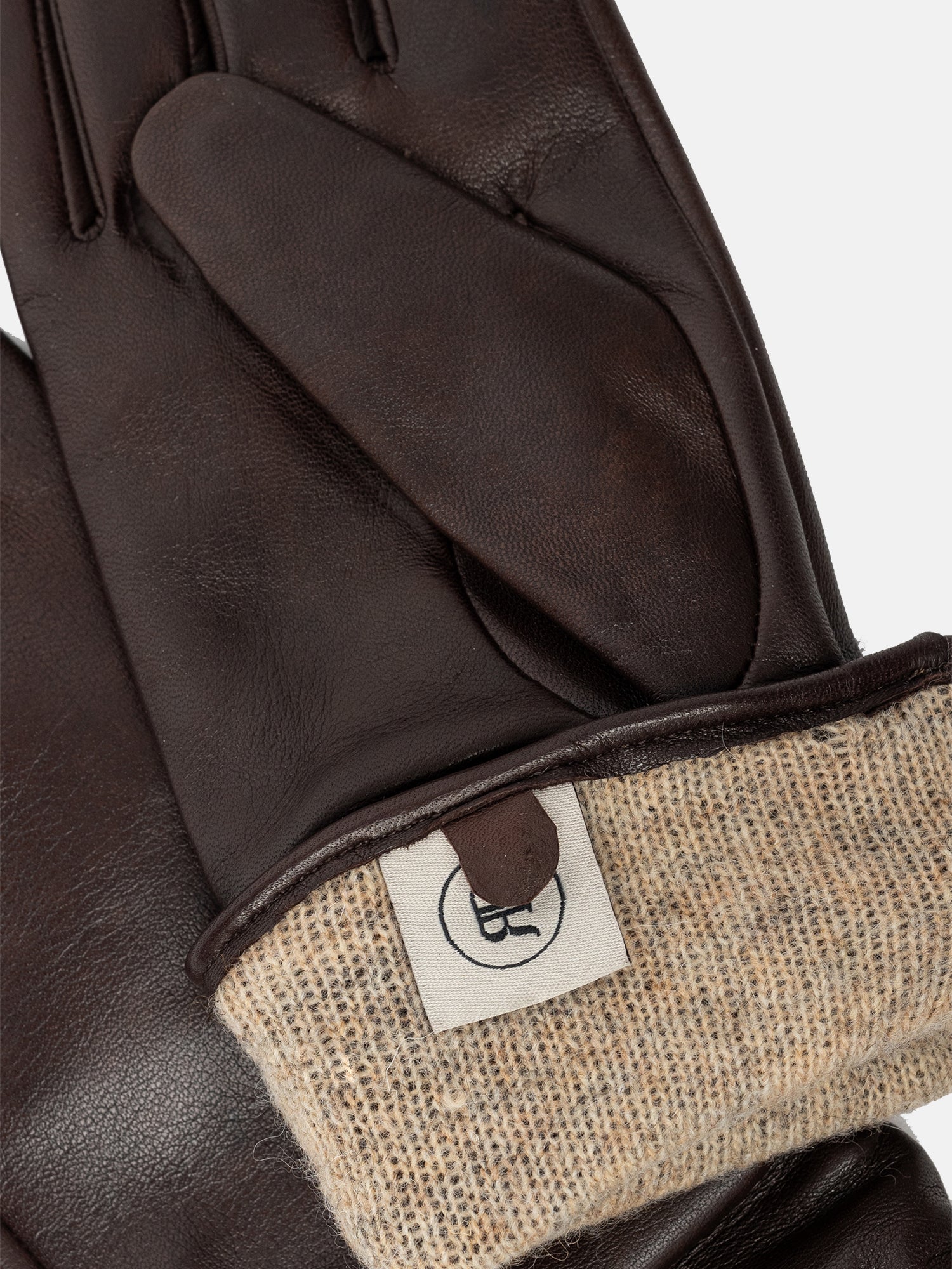 RE:DESIGNED Anvi Wool 5353 Lederhandschuhe Warm Brown