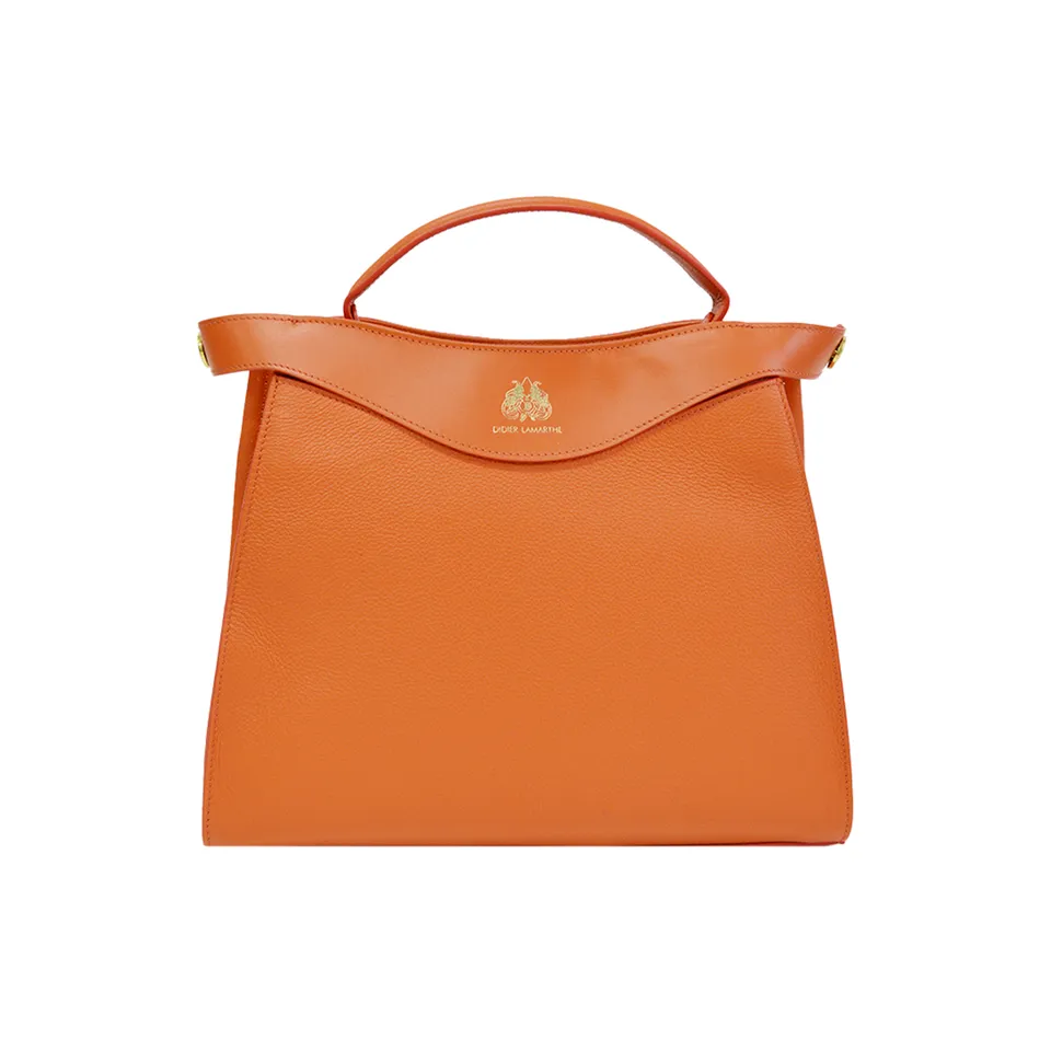 Lamarthe Héritage Handtasche Orange Vollleder