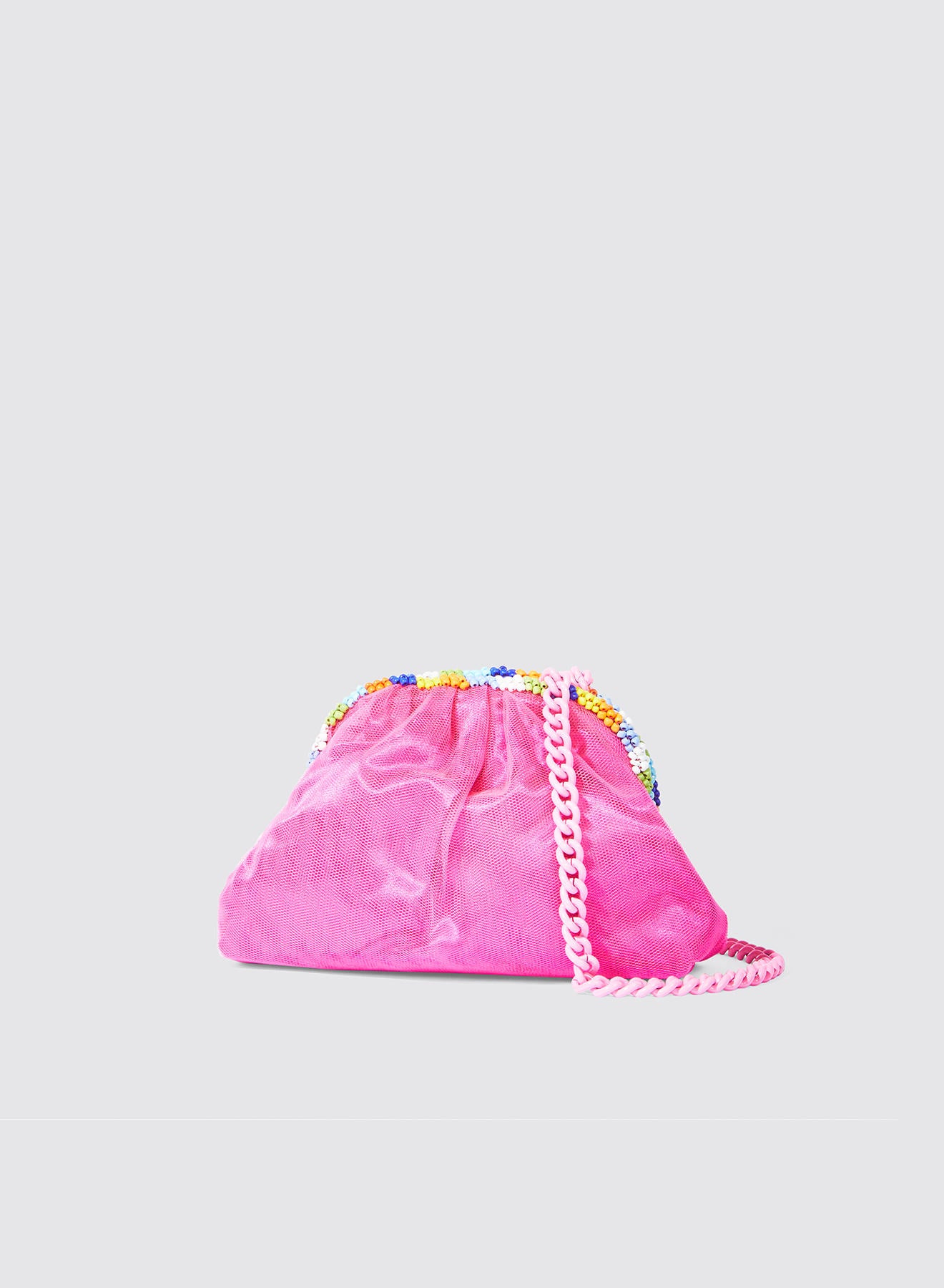 Maria la Rosa Ballet Mini Bag Baby Yellow Satin Clutch