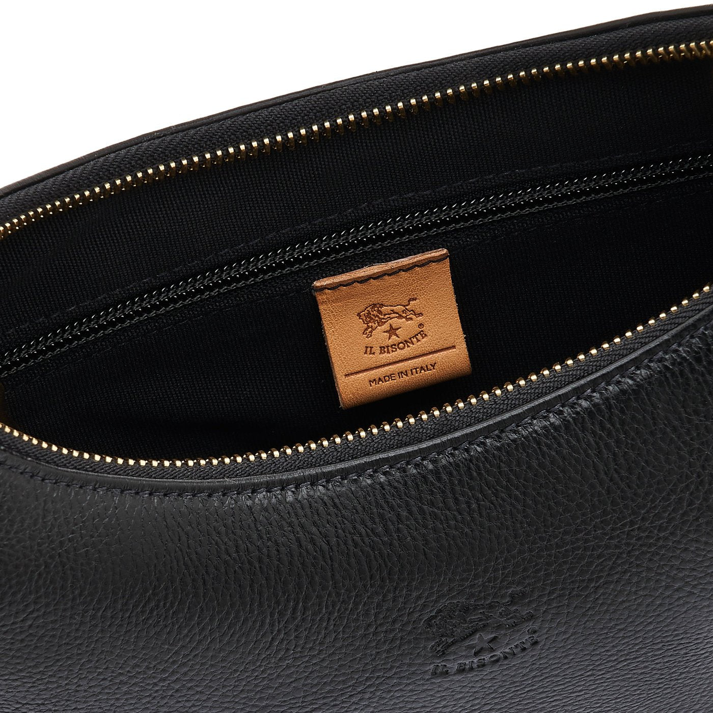 Il Bisonte Belcanto Handtasche Vollleder schwarz