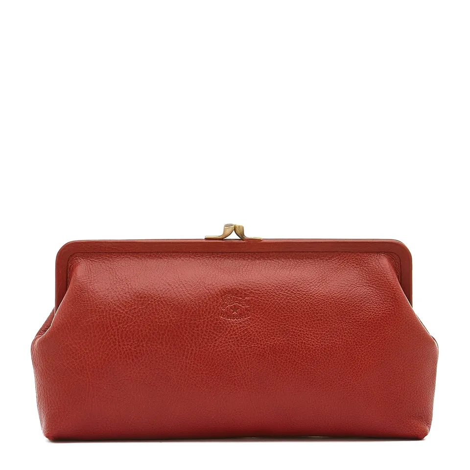 Il Bisonte Manuela Pochette rot Vollleder Clutch
