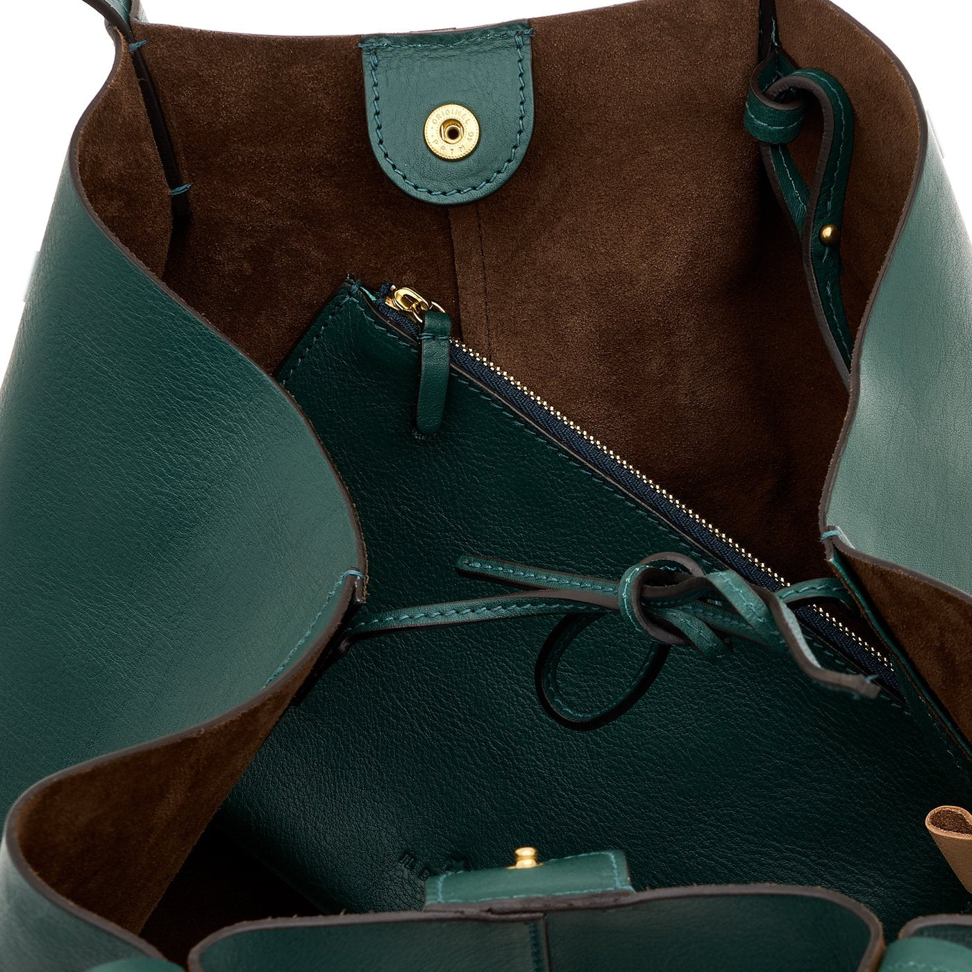 Il Bisonte Nina Handtasche Oleandergrün Vollleder